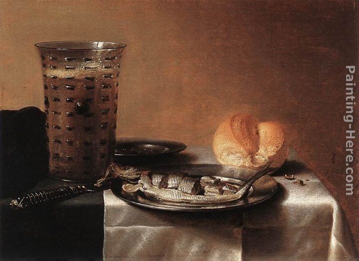 Pieter Claesz Still Life with Herring